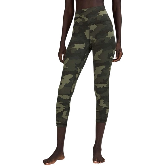 LULULEMON Align High Rise Crop Leggings 23” in heritage Camo - Picture 2 of 10